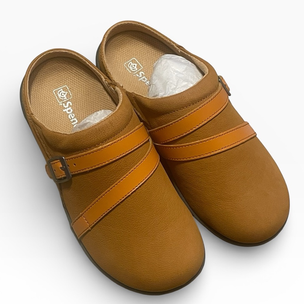 Spenco Women’s Sydney Slide, Cognac, Size 7.5W, NIB